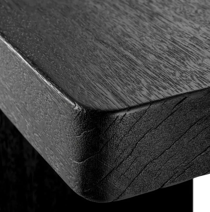Casa Padrino Luxus Couchtisch Schwarz 240 x 35 x H. 41 cm - Riesiger Massivholz Wohnzimmertisch - Wohnzimmer Möbel - Hotel Möbel - Luxus Möbel - Luxus Einrichtung