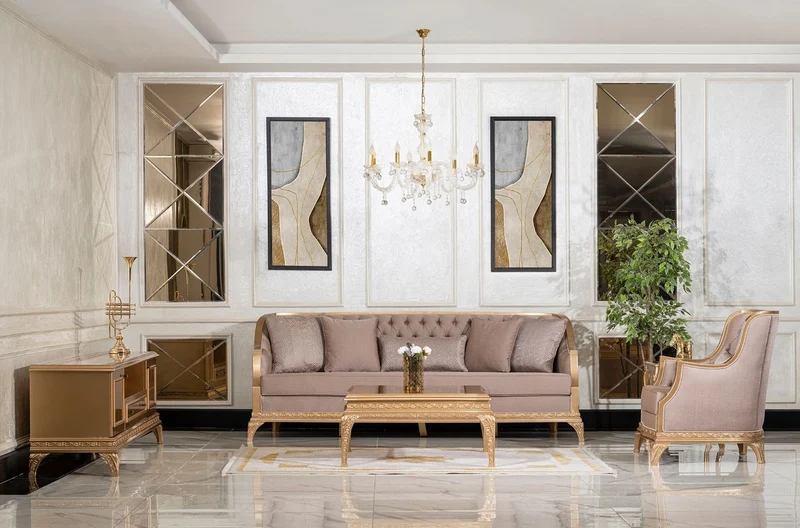 Casa Padrino Luxus Barock Couchtisch Gold - Quadratischer Barockstil Wohnzimmertisch - Barockstil Wohnzimmer Möbel - Handgefertigte Barock Möbel - Luxus Möbel im Barockstil - Edel & Prunkvoll