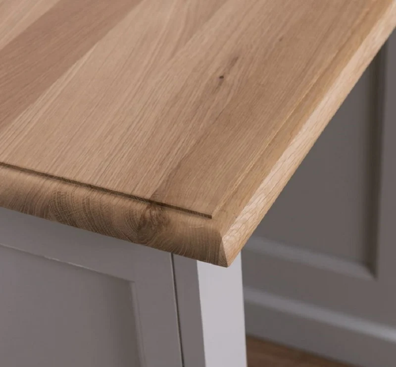 Casa Padrino Landhausstil Schreibtisch Grau / Naturfarben 110 x 70 x H. 78 cm - Massivholz Sekretär im Landhausstil - Büro Möbel - Massivholz Möbel - Landhausstil Möbel