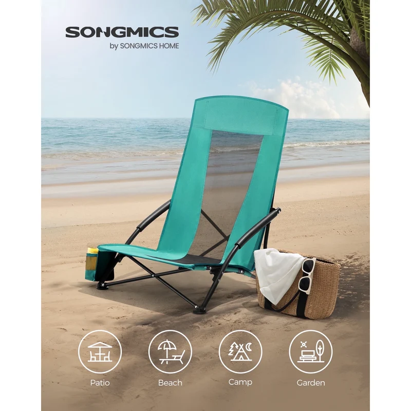 Set of 2 Camping Chairs, Beach Chairs