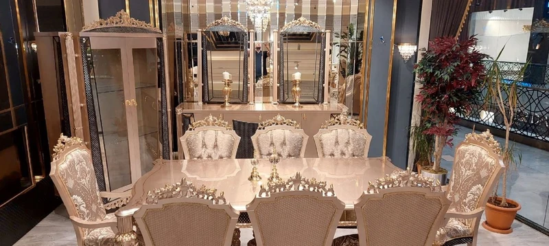 Casa Padrino Luxus Barock Vitrine Grau / Schwarz / Gold - Handgefertigter Massivholz Vitrinenschrank mit 2 Glastüren - Luxus Möbel im Barockstil - Barock Möbel - Edel & Prunkvoll