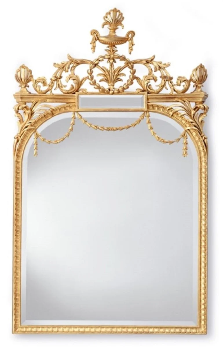 Casa Padrino Luxus Barock Spiegel Gold - Prunkvoller italienischer Barockstil Wandspiegel - Luxus Möbel im Barockstil - Prunkvolle Barock Möbel - Made in Italy - Luxus Barock Interior
