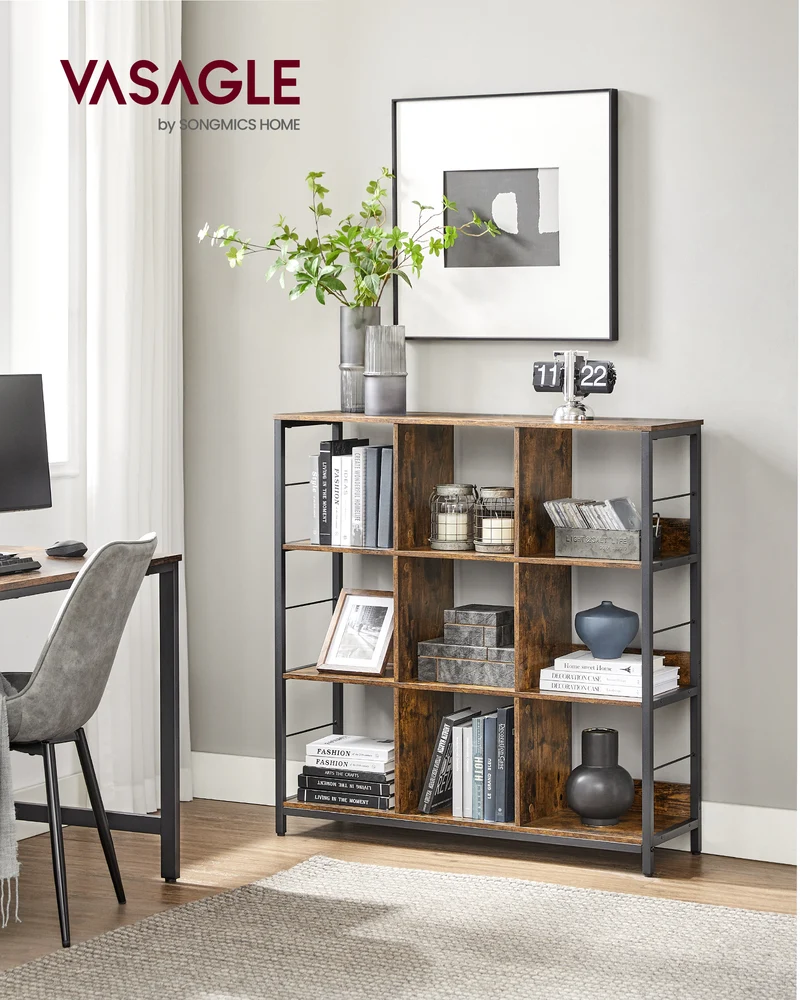 VASAGLE 9-Cube Bookcase