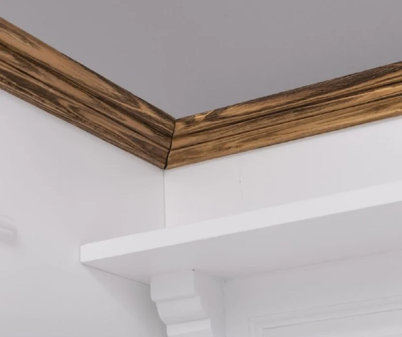 Casa Padrino Landhausstil Garderobenschrank Weiß / Braun 205 x 65 x H. 210 cm - Massivholz Garderobe - Flur Schrank - Flurmöbel - Garderoben Möbel - Massivholz Möbel - Landhausstil Möbel