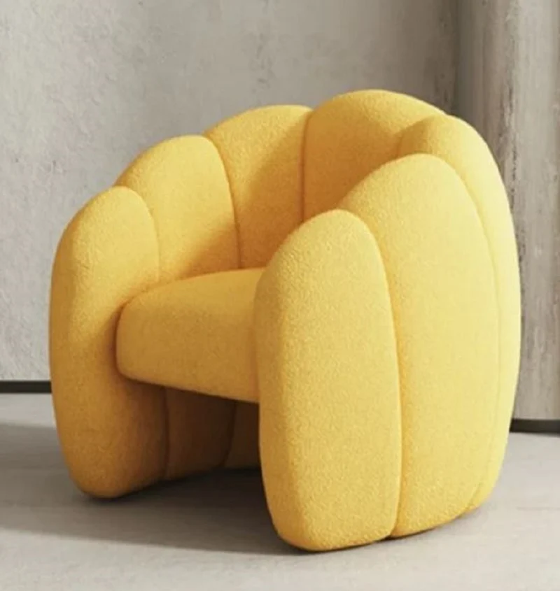 Casa Padrino Luxus Sessel Orange 75 x 70 x H. 75 cm - Wohnzimmer Sessel - Hotel Sessel - Wohnzimmer Möbel - Hotel Möbel - Luxus Qualität - Made in Italy