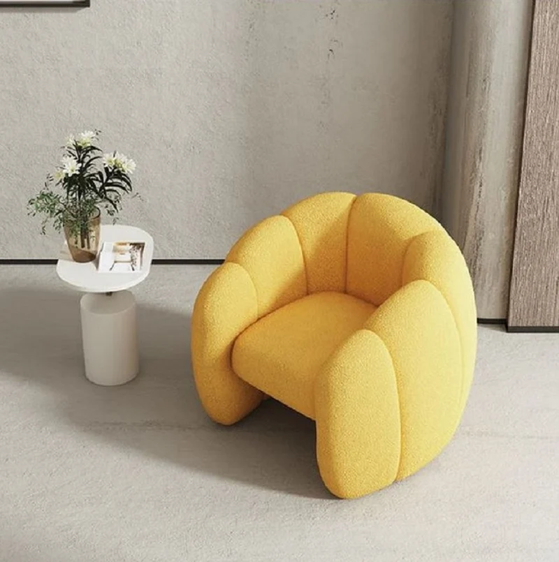 Casa Padrino Luxus Sessel Orange 75 x 70 x H. 75 cm - Wohnzimmer Sessel - Hotel Sessel - Wohnzimmer Möbel - Hotel Möbel - Luxus Qualität - Made in Italy