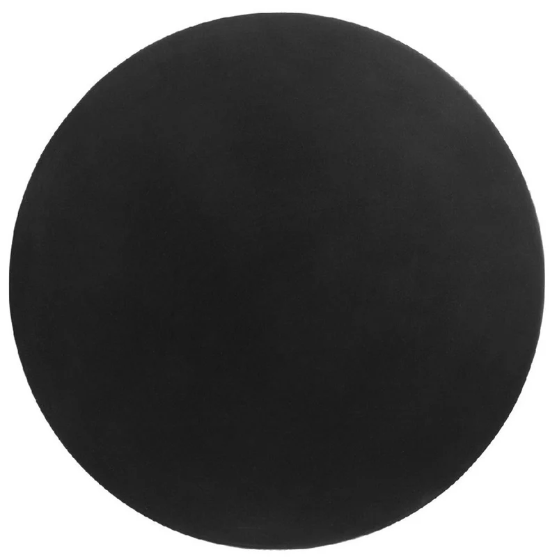 Casa Padrino Luxus Beistelltisch / Hocker Schwarz Ø 38 x H. 45 cm - Runder Glasfaserverstärkter Tisch / Sitzhocker - Wohnzimmer Möbel - Luxus Möbel - Luxus Interior