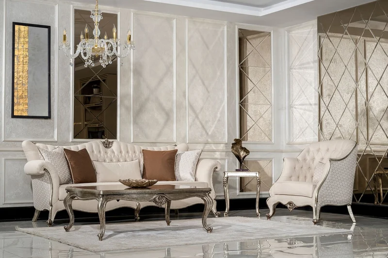 Casa Padrino Luxus Barock Beistelltisch Antik Silber - Quadratischer Massivholz Tisch im Barockstil - Luxus Wohnzimmer Möbel im Barockstil - Barock Möbel - Edel & Prunkvoll