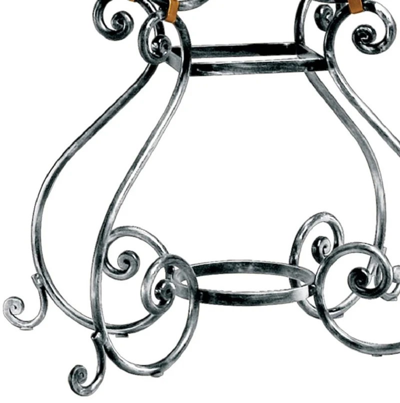 Casa Padrino Luxus Barock Standuhr Silber / Gold - Prunkvolle Schmiedeeisen Pendeluhr im Barockstil - Barock Interior - Barock Standuhren - Luxus Qualität - Made in Italy