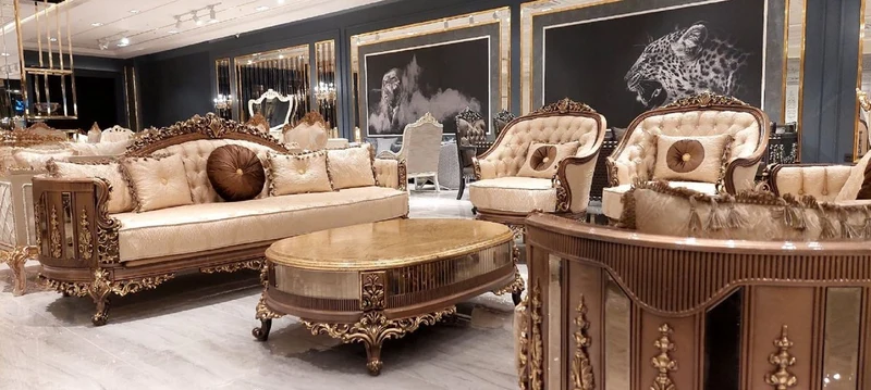 Casa Padrino Luxus Barock Wohnzimmer Sessel Gold / Braun / Gold - Handgefertigter Barockstil Sessel - Luxus Wohnzimmer Möbel im Barockstil - Barock Möbel - Edel & Prunkvoll