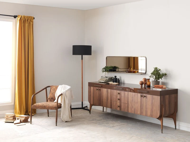 Casa Padrino Luxus Sideboard Braun / Dunkelbraun 230 x 60 x H. 82 cm - Massivholz Schrank mit 6 Schubladen und 4 Türen - Esszimmer Möbel - Luxus Möbel - Luxus Einrichtung