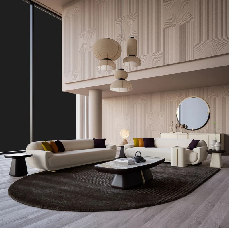 Casa Padrino Luxus Sofa Creme / Beige 250 x 105 x H. 70 cm - Wohnzimmer Sofa - Hotel Sofa - Wohnzimmer Möbel - Hotel Möbel - Luxus Möbel - Luxus Einrichtung - Wohnzimmer Einrichtung