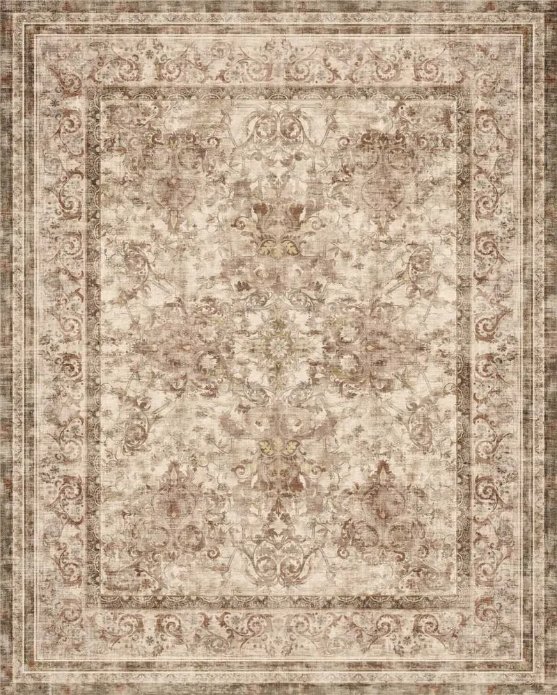 SONGMICS HOME American Style Rug 8x10 Camel Brown