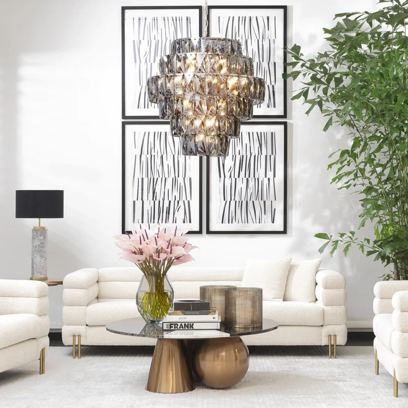 Casa Padrino Luxus Tischleuchte Grau / Antik Messing / Schwarz Ø 40 x H. 75 cm - Marmor Schreibtischleuchte mit rundem Samt Lampenschirm - Luxus Tischleuchten - Luxus Schreibtischleuchten
