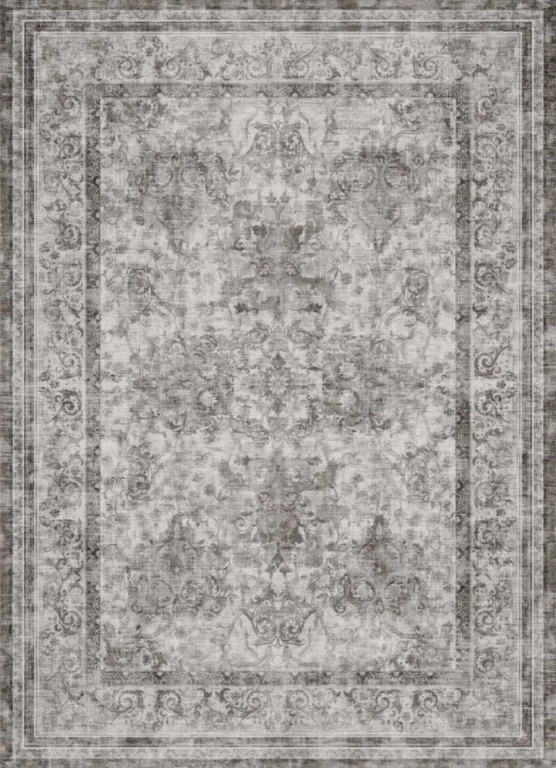 SONGMICS HOME American Style Rug 5x7 Dove Gray