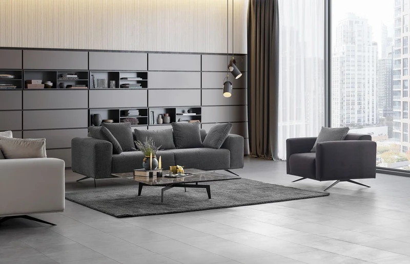 Casa Padrino Luxus Sofa Schwarz / Weiß 253 x 96 x H. 87 cm - Wohnzimmer Sofa - Hotel Sofa - Wohnzimmer Möbel - Wohnzimmer Einrichtung - Hotel Möbel - Luxus Möbel - Luxus Einrichtung