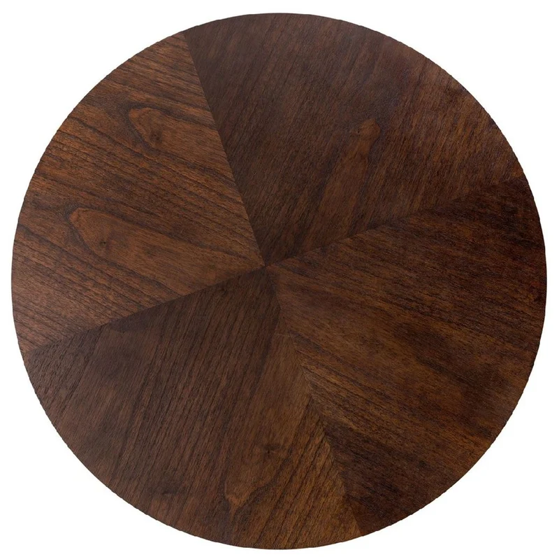 Casa Padrino Luxus Esstisch Dunkelbraun Ø 80 x H. 76 cm - Runder Massivholz Küchentisch - Esszimmer Möbel - Küchen Möbel - Luxus Möbel - Luxus Einrichtung