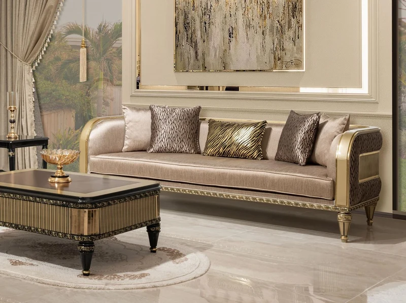 Casa Padrino Luxus Barock Couchtisch Braun / Schwarz / Gold - Prunkvoller Wohnzimmertisch im Barockstil - Barockstil Wohnzimmer Möbel - Barock Einrichtung - Barock Möbel - Luxus Möbel im Barockstil