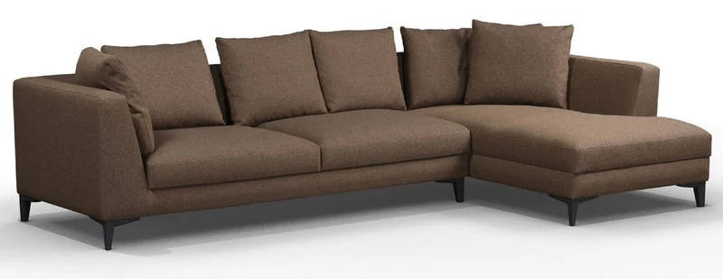 Casa Padrino Luxus Ecksofa Braun / Schwarz 313 x 178 x H. 73 cm - Wohnzimmer Sofa - Wohnzimmer Möbel - Luxus Möbel - Luxus Wohnzimmer Einrichtung
