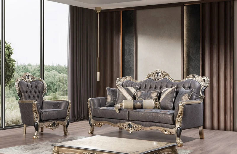 Casa Padrino Luxus Barock Couchtisch Gold / Schwarz - Rechteckiger Barockstil Wohnzimmertisch - Barockstil Wohnzimmer Möbel - Barock Möbel - Luxus Möbel im Barockstil - Edel & Prunkvoll