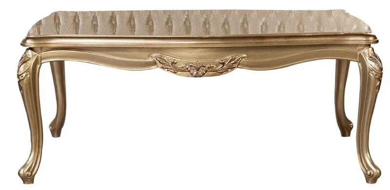 Casa Padrino Luxus Barock Wohnzimmer Set Silber / Gold - 2 Barock Sofas & 2 Barock Sessel & 1 Barock Couchtisch - Luxus Wohnzimmer Möbel im Barockstil - Barock Möbel - Edel & Prunkvoll