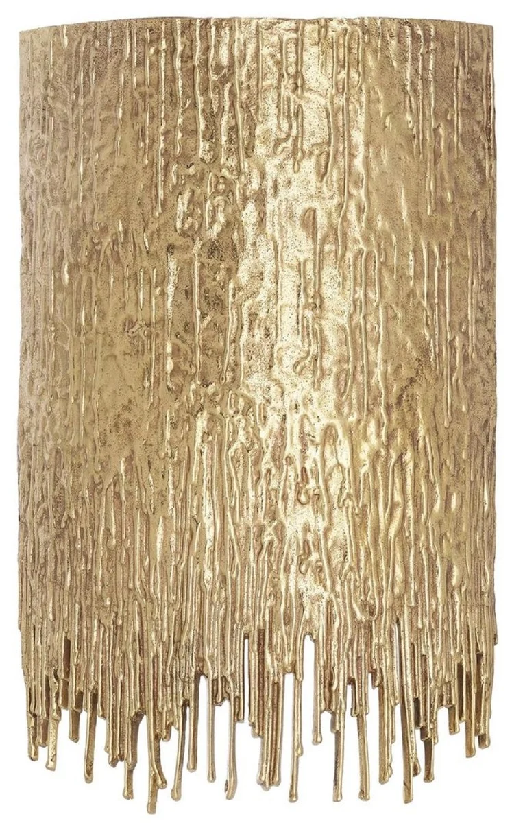 Casa Padrino Luxus Designer Wandleuchte Messing 25 x 10,5 x H. 40,5 cm - Wohnzimmer Wandleuchte - Hotel Wandleuchte - Restaurant Wandleuchte - Luxus Leuchten - Luxus Interior