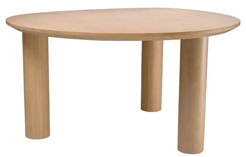 Casa Padrino Luxus Esstisch Naturfarben 149 x 128,5 x H. 77 cm - Massivholz Küchentisch - Esszimmer Möbel - Küchen Möbel - Luxus Möbel - Luxus Einrichtung