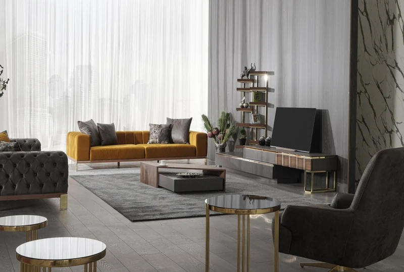 Casa Padrino Luxus Couchtisch Braun / Grau 130 x 80 x H. 32 cm - Rechteckiger Massivholz Wohnzimmertisch - Wohnzimmer Möbel - Luxus Möbel - Luxus Einrichtung