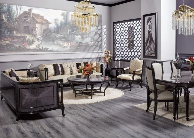 Casa Padrino Luxus Barock Sessel Gold / Schwarz - Prunkvoller Wohnzimmer Sessel - Barockstil Wohnzimmer Möbel - Luxus Möbel im Barockstil - Barock Einrichtung - Edel & Prunkvoll