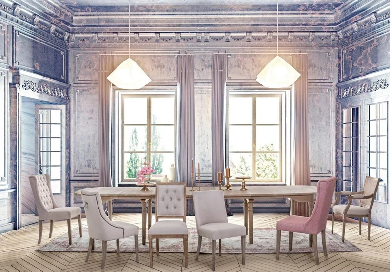Casa Padrino Luxus Massivholz Esstisch Naturfarben 152-382 x 120 x H. 78 cm - Ausziehbarer Massivholz Küchentisch - Esszimmer Möbel - Küchen Möbel - Massivholz Möbel - Luxus Möbel