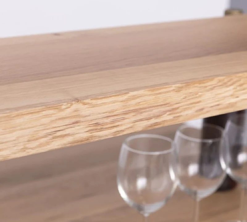 Casa Padrino Landhausstil Bar Theke Hellblau / Naturfarben 180 x 68 x H. 120 cm - Massivholz Thekentisch - Massivholz Barmöbel - Barmöbel im Landhausstil - Landhausstil Einrichtung