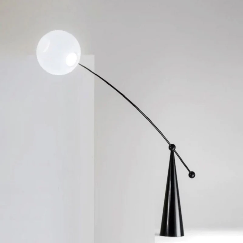 Casa Padrino Luxus Designer Stehleuchte Matt Schwarz 156 x H. 176 cm - Schwenkbare LED Stehlampe - Luxus LED Stehleuchten - Luxus LED Leuchten - Luxus Möbel - Luxus Einrichtung