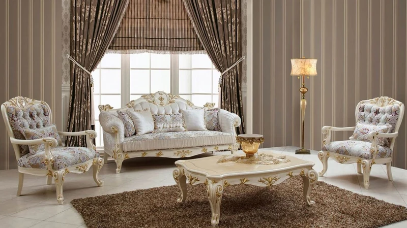 Casa Padrino Luxus Barock Couchtisch Creme / Gold - Prunkvoller Massivholz Wohnzimmertisch im Barockstil - Barockstil Wohnzimmer Möbel - Luxus Möbel im Barockstil - Barock Einrichtung