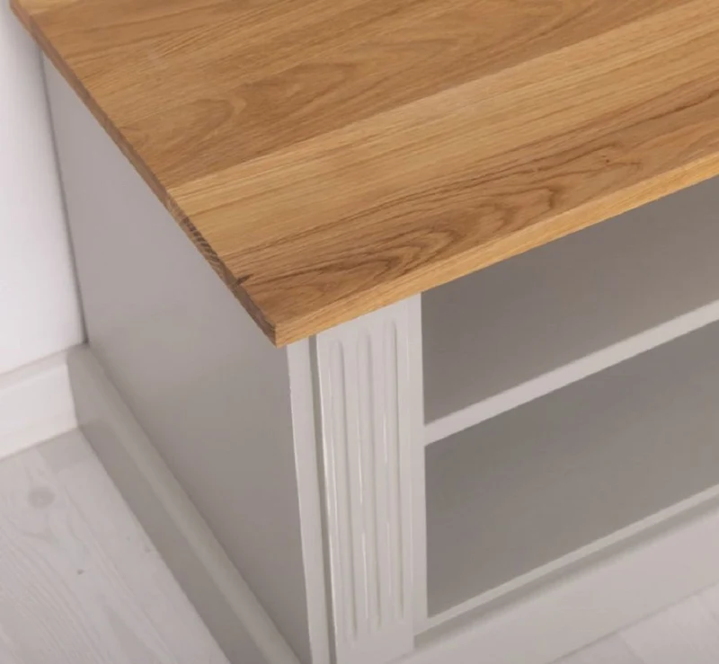 Casa Padrino Landhausstil Massivholz Garderobenschrank Grau / Naturfarben 120 x 41 x H. 210 cm - Wand Garderobe - Flur Schrank - Flurmöbel - Garderobenmöbel - Landhausstil Möbel