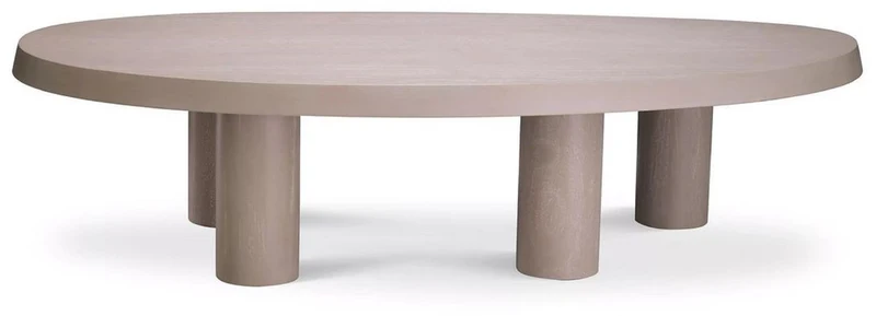 Casa Padrino Luxus Couchtisch Beige 149 x 78,5 x H. 35 cm - Massivholz Wohnzimmertisch - Wohnzimmer Möbel - Massivholz Möbel - Luxus Möbel - Luxus Einrichtung - Möbel Luxus - Luxus Qualität