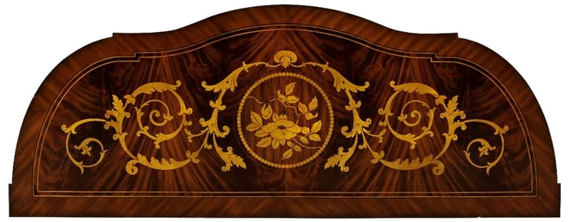 Casa Padrino Luxus Barock Konsole Weiß / Braun / Gold - Handgefertigter Massivholz Konsolentisch mit Schublade - Luxus Wohnzimmer Möbel im Barockstil - Barock Möbel - Barock Einrichtung