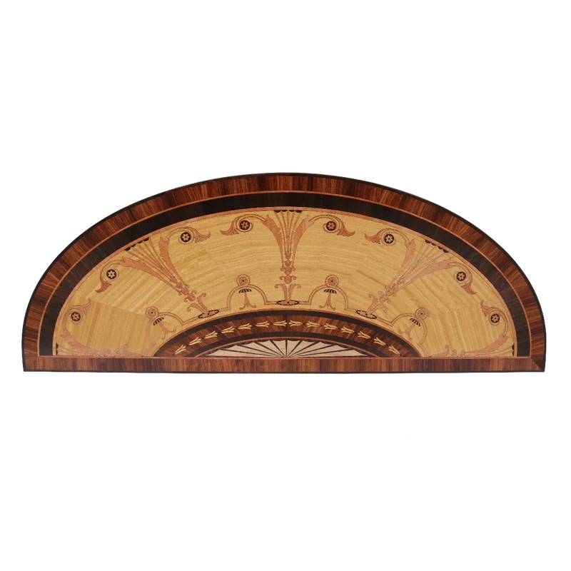 Casa Padrino Luxus Barock Konsole Naturfarben / Braun - Handgefertigter Massivholz Konsolentisch mit Schublade 80 cm - Luxus Wohnzimmer Möbel im Barockstil - Barock Möbel - Barock Einrichtung