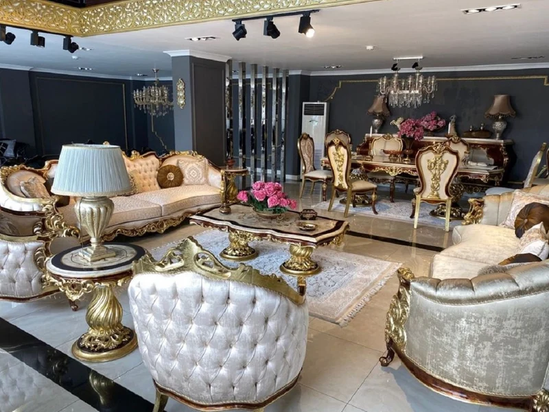 Casa Padrino Luxus Barock Sideboard Weiß / Braun / Gold - Prunkvoller Massivholz Schrank im Barockstil - Barock Möbel - Luxus Qualität - Edel & Prunkvoll