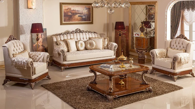 Casa Padrino Luxus Barock Sofa Gold / Braun / Bronzefarben - Prunkvolles Wohnzimmer Sofa mit elegantem Muster - Barock Wohnzimmer & Hotel Möbel - Edel & Prunkvoll