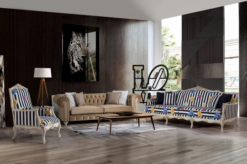 Casa Padrino Luxus Chesterfield 3er Sofa Hellbraun 240 x 100 x H. 78 cm - Chesterfield Wohnzimmer Sofa - Chesterfield Wohnzimmer Möbel - Luxus Kollektion