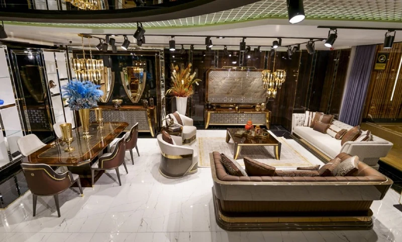 Casa Padrino Luxus Sessel Grau / Braun / Gold - Edler Wohnzimmer & Hotel Sessel - Wohnzimmer & Hotel Möbel - Luxus Qualität