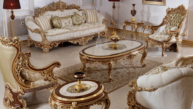 Casa Padrino Luxus Barock Couchtisch Weiß / Braun / Gold - Prunkvoller Wohnzimmertisch mit Glasplatte - Barock Wohnzimmer Möbel - Edel & Prunkvoll