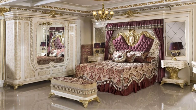 Casa Padrino Luxus Barock Nachtkommode Weiß / Beige / Gold - Handgefertigter Barock Nachttisch mit Schublade - Barock Schlafzimmer Möbel