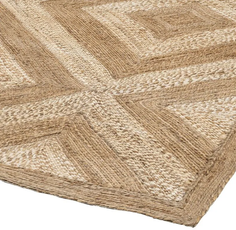Casa Padrino Luxus Hanf Teppich Naturfarben 300 x 400 cm - Handgewebter Wohnzimmer & Hotel Teppich - Wohnzimmer Deko Accessoires - Luxus Qualität