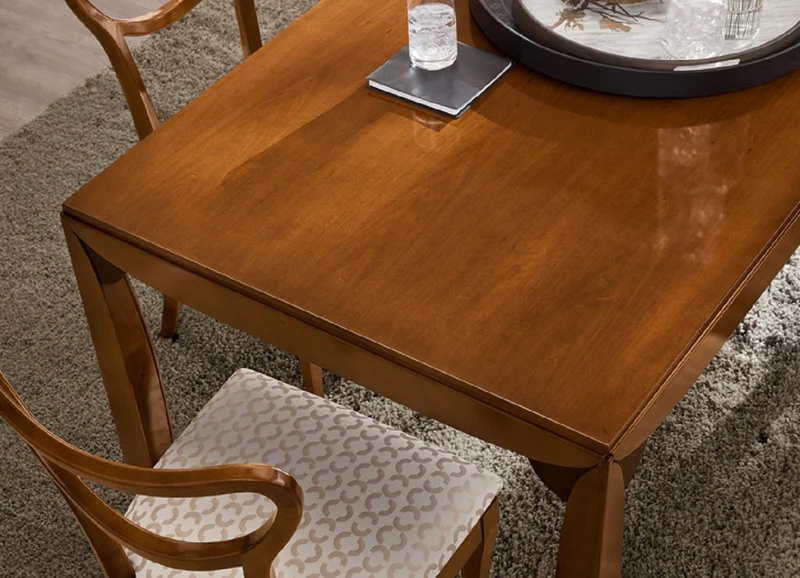 Casa Padrino Luxus Biedermeier Esstisch Braun - Ausziehbarer Massivholz Esszimmertisch - Biedermeier Esszimmer Möbel - Luxus Qualität - Made in Italy