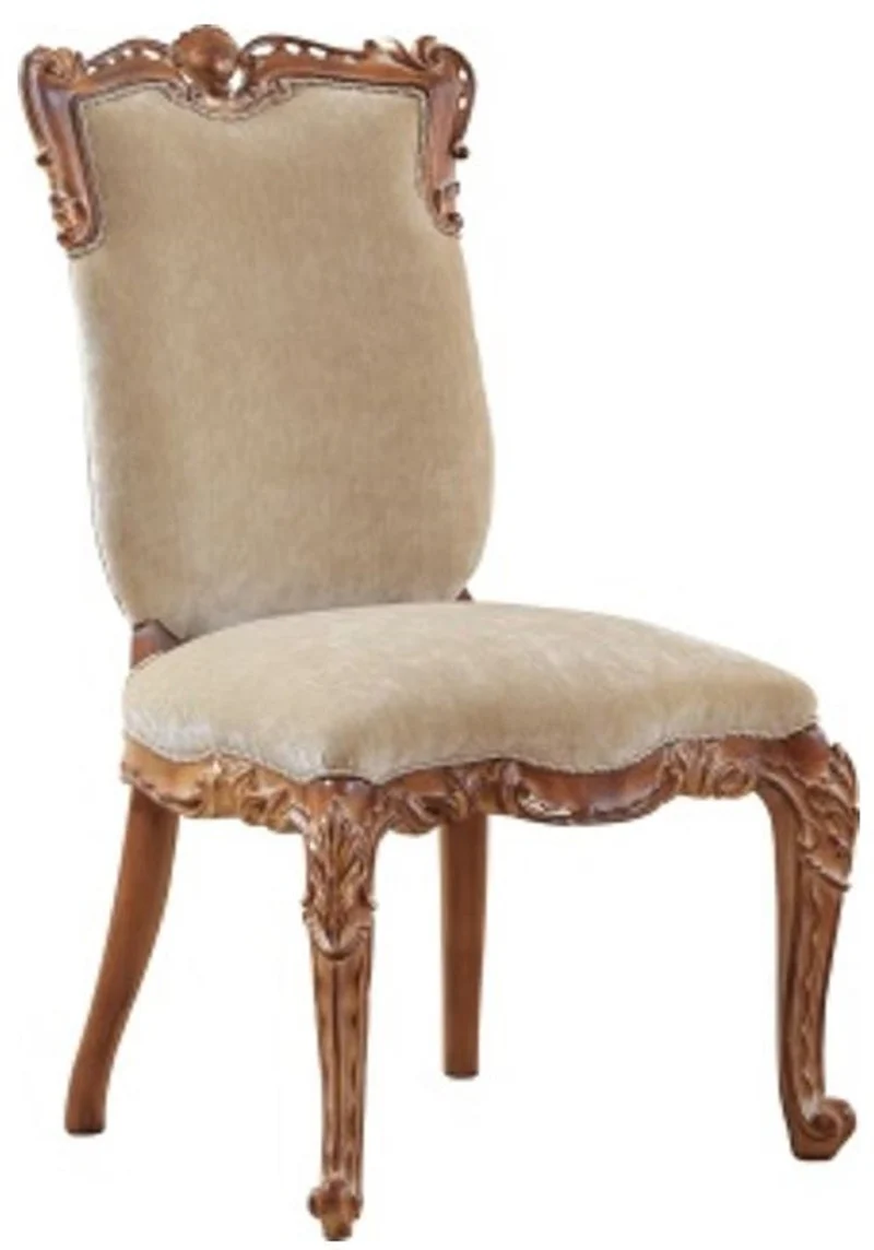 Casa Padrino Luxus Barock Esszimmerstuhl 8er Set Beige / Braun - Barock Esszimmer & Restaurant Möbel - Edel & Prunkvoll