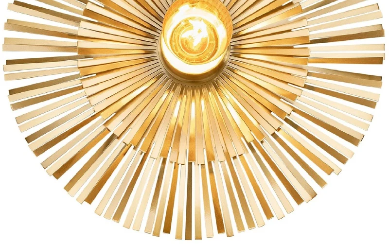 Casa Padrino Luxus Wandleuchte Ø 36 cm - Runde Messing Wandlampe - Hotel & Restaurant Wandleuchte - Luxus Kollektion