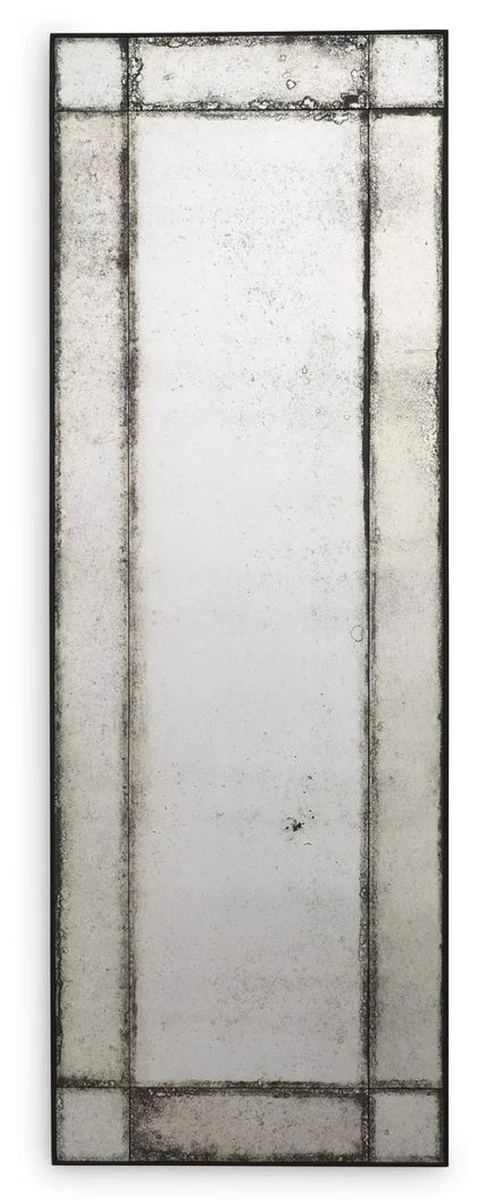 Casa Padrino Luxus Wandspiegel 70 x 3 x H. 200 cm - Rechteckiger Spiegel mit Mahagoni Rahmen und antikem Spiegelglas - Wohnzimmer Spiegel - Schlafzimmer Spiegel - Garderoben Spiegel - Luxus Möbel