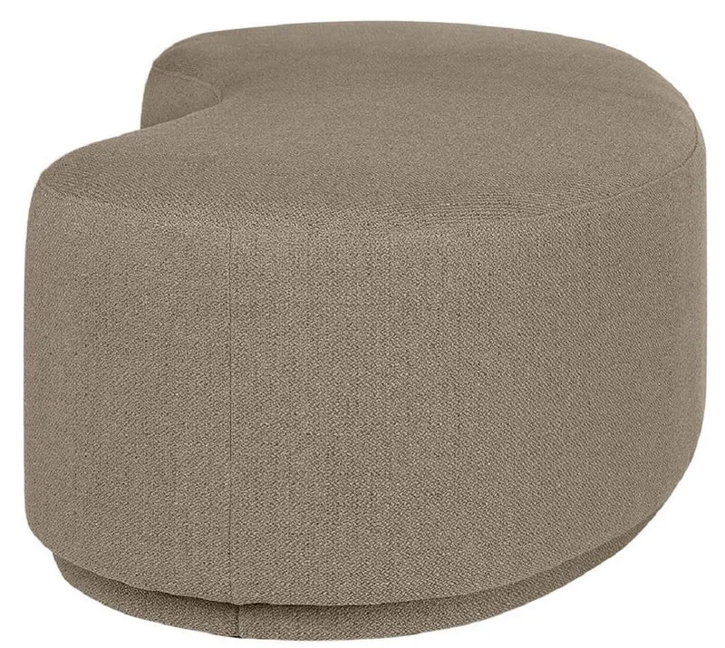 Casa Padrino Luxus Sitzbank Braun 149 x 65,5 x H. 41 cm - Gebogene Bank - Wohnzimmer Möbel - Hotel Möbel - Luxus Kollektion