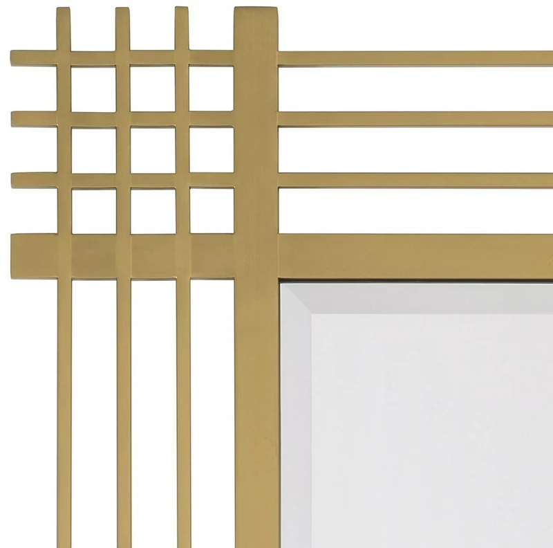 Casa Padrino Luxus Edelstahl Wandspiegel Messingfarben 80 x 3 x H. 220 cm - Wohnzimmer Spiegel - Schlafzimmer Spiegel - Garderoben Spiegel - Luxus Möbel